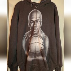 SMX Michael Jordan Zip Up Hooded Sweatshirt Size 4XL